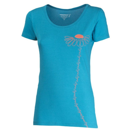 Camiseta de mujer Progress OS Sasa "Kopretina" 24GN azul Turquoise