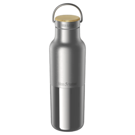 Termo Klean Kanteen Rise Reflect 16oz (w/ Bamboo Cap) plata Brushed Stainless