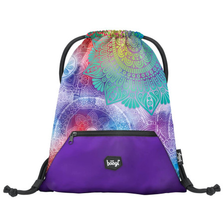 Bolsa Baagl Sáček na obuv s kapsou violeta/verde