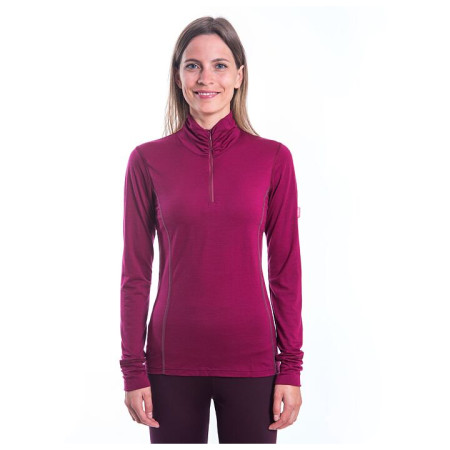 Camiseta funcional de mujer Sensor Merino Active stoják, zip