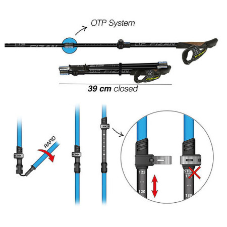 Bastones de carrera de senderos Fizan RFP Trail/NW