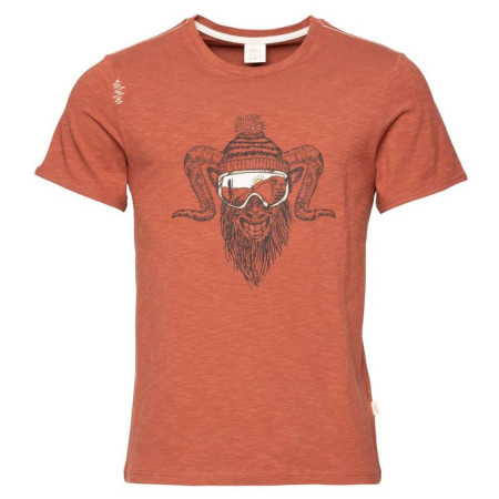 Camiseta de hombre Chillaz Rock Hero Winter marrón brick