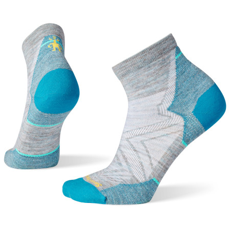 Calcetines de mujer Smartwool Run Zero Cushion Ankle Socks gris lunar gray