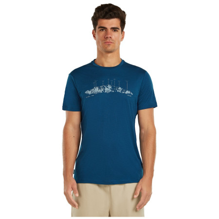 Camiseta de hombre Icebreaker Men Merino 150 Tech Lite SS Tee The Peaks