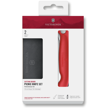 Juego de picnic Victorinox Picnic knife set rojo red