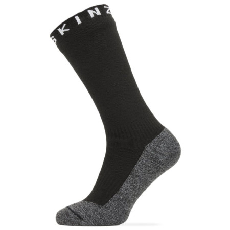Calcetines impermeables SealSkinz WP Warm Weather Soft Touch Mid negro/gris Black/GreyMarl/White