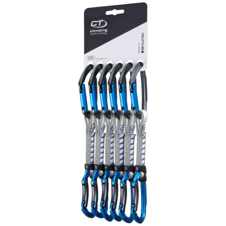 Juego de cintas express Climbing Technology Lime B set NY pack of 6 azul oscuro anthracite/blue