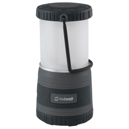 Lámpara de acampada Outwell Carnelian DC 500 negro/blanco Blue Shadow