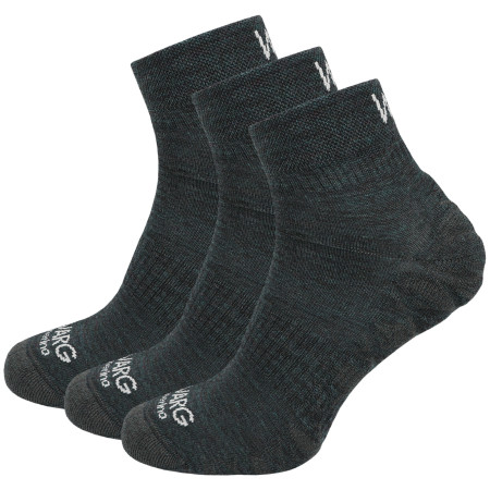 Calcetines Warg Endurance Merino Mid 3-pack verde Viridian green