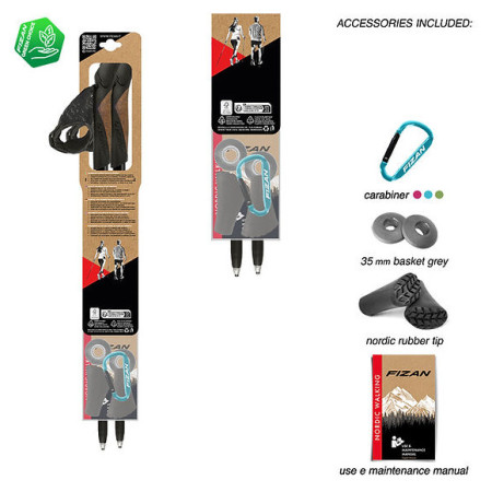 Bastones de caminata nórdica Fizan Lite Tech 4