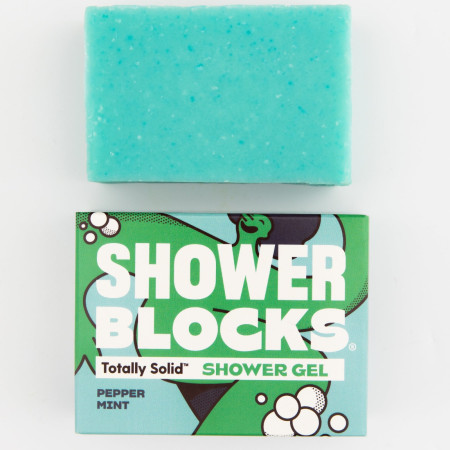 Gel de ducha Shower Blocks Solid Shower Gel - Pepper Mint verde