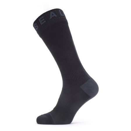 Calcetines impermeables SealSkinz WF All WT Mid Length with Hyd negro Black/Grey