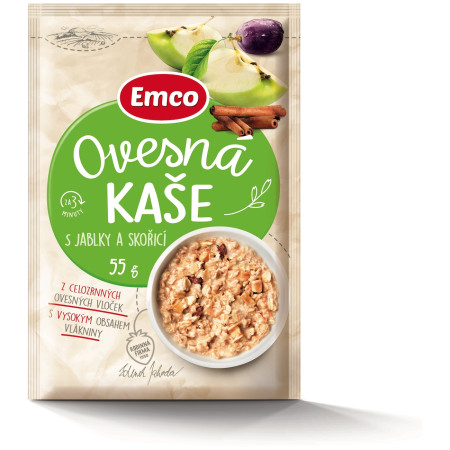Gachas Emco Gachas de avena con manzanas y canela 55 g