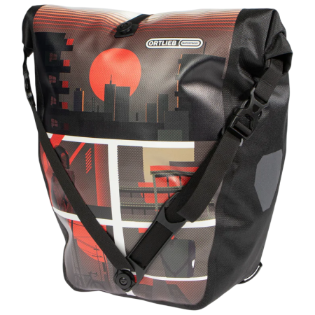 Alforja impermeable para bicicleta Ortlieb Back-Roller Design rojo Morning Routine