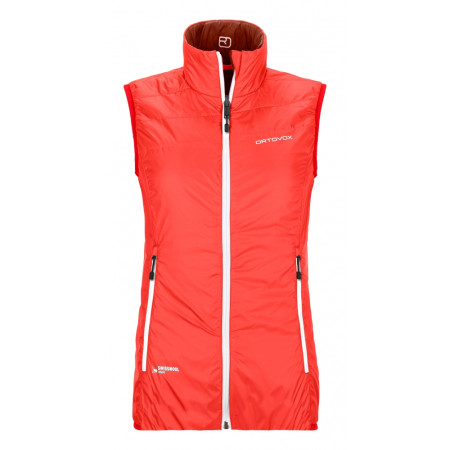 Chaleco de mujer Ortovox Swisswool Piz Grisch Vest W naranja orange