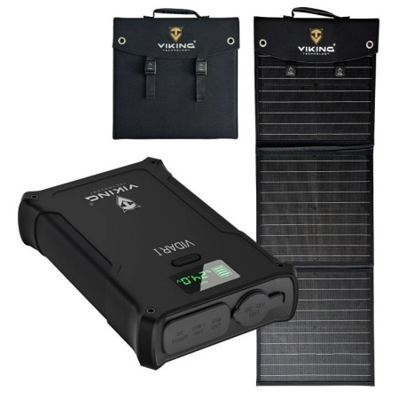 Juego Viking Technology batería externa Viking VIDAR I y panel solar Viking L60 PD