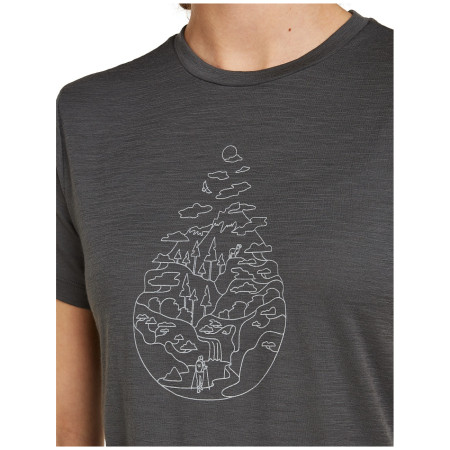 Camiseta de mujer Icebreaker Women Merino 150 Tech Lite SS Tee Hike Path