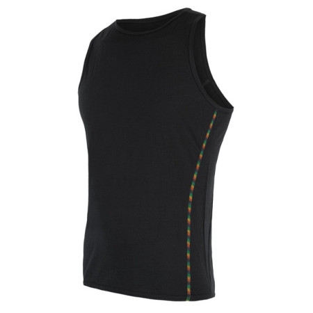 Camiseta funcional sin mangas para hombre Sensor Merino Air negro Black