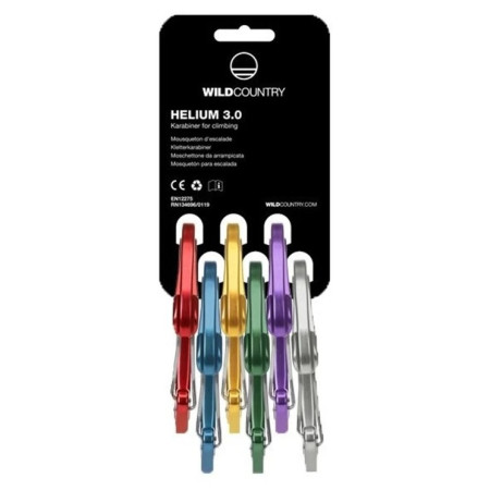Mosquetones Wild Country Helium 3.0 Rack 6 Pack mix1
