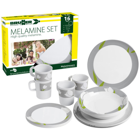 Vajilla Brunner Melamine Set Tulip