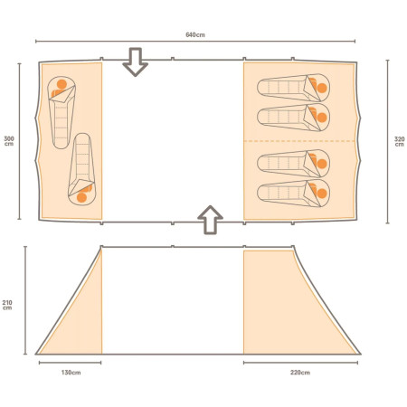 Tienda de campaña Regatta Karuna 6