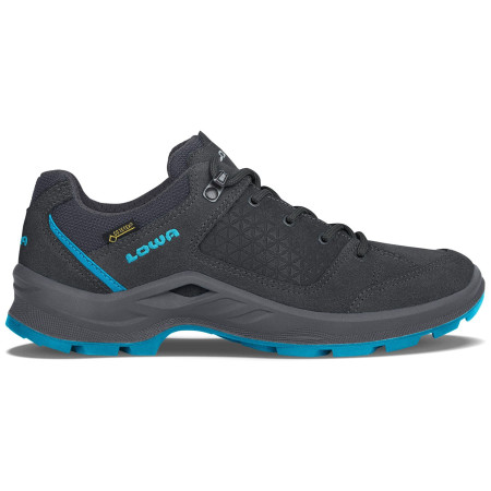 Calzado de mujer Lowa Terrios GTX LO Ws negro Graphite/Turquoise