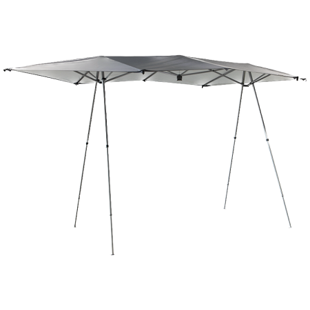 Tienda de campaña Bo-Camp Shade tent Easy-Up 4.4x2.3 m gris grey