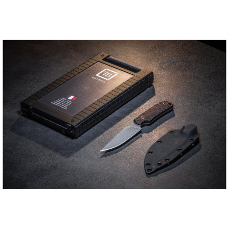 Cuchillo TB OUTDOOR Commandeur All Purpose Knife Ziricote Wood Handle