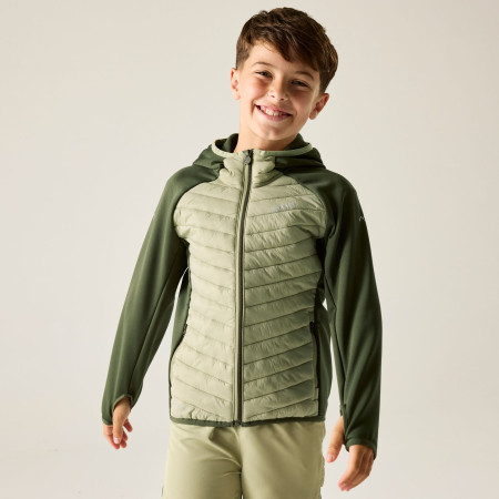 Chaqueta para niños Regatta Junior Andreson Hybrid DkKhaki/LtSg
