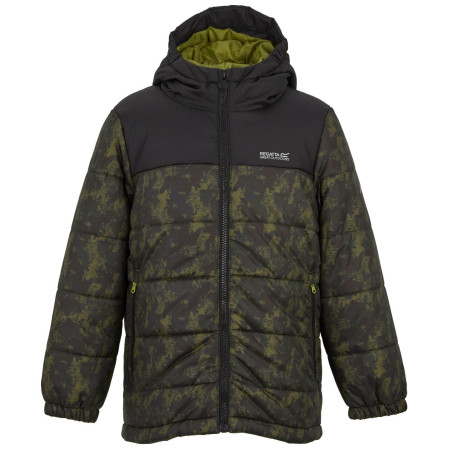Chaqueta de invierno para niños Regatta Lofthouse Black/Distress Camo khaki/negro Black/Distress Camo
