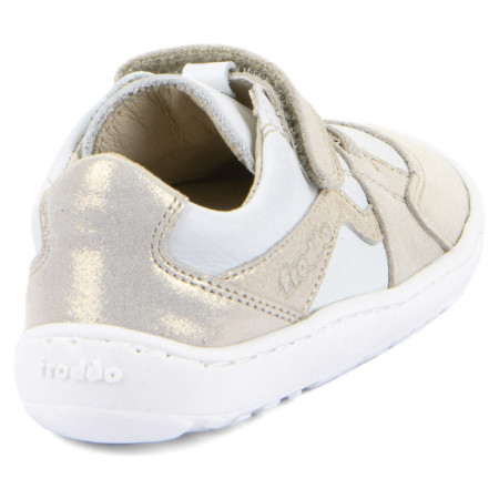 Zapatillas para niños Frodo Barefoot river White/Gold