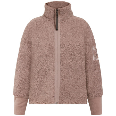 Sudadera de mujer Didriksons Mella Wns Fz 3 rosa Bark