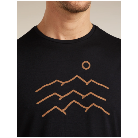Camiseta funcional de hombre Icebreaker Merino Blend 125 Cool-Lite™ Sphere SS Tee Across the Peaks