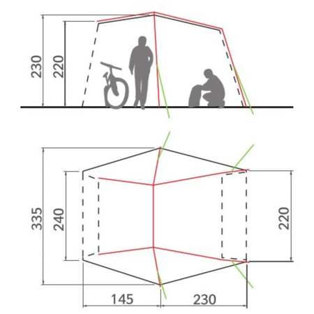 Carpa de autocaravana/furgoneta Vaude Drive Van