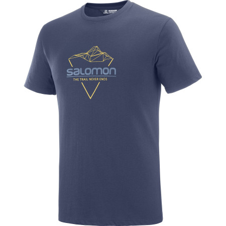 Camiseta de hombre Salomon Blend Logo Tee M azul oscuro Nightish