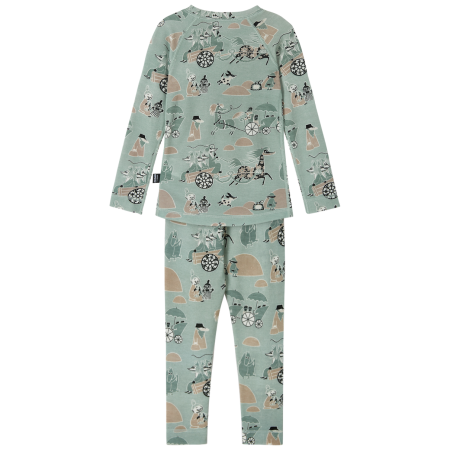 Ropa interior funcional para niños Reima Moomin Trivsam Airy Green verde Airy Green