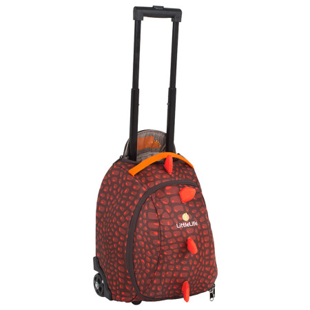 Maleta para niños LittleLife Children's Suitcase - Dinosaur marrón Dinosaur