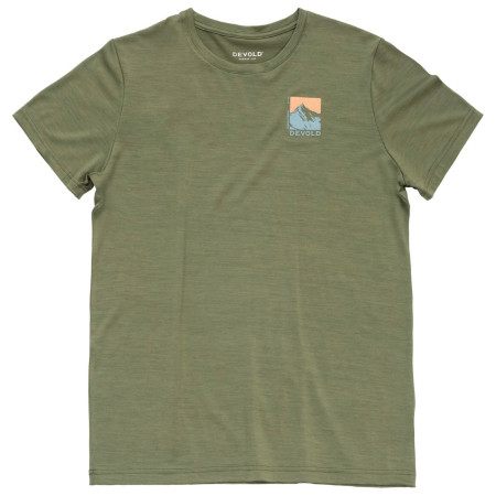 Camiseta de hombre Devold Classic "Summit" Tee Man verde LICHEN