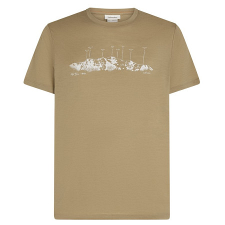 Camiseta de hombre Icebreaker Men Merino 150 Tech Lite SS Tee The Peaks