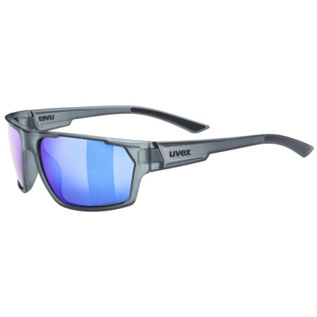 Gafas de sol Uvex Sportstyle 233 P gris Smoke Mat / Polavision Mirror Blue