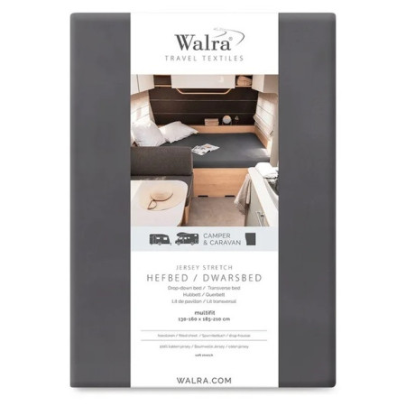 Sábana Vango Walra Jersey Hefbed/Dwarsbed bed gris