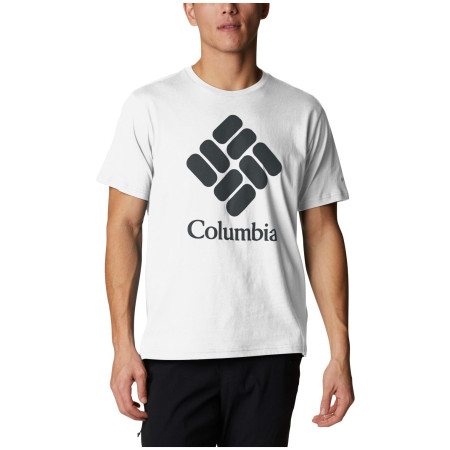 Camiseta de hombre Columbia Trek™ Logo Short Sleeve blanco WhiteCscStackedLogo