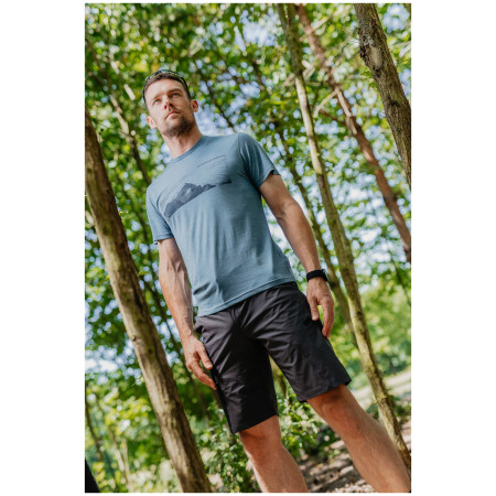 Camiseta de hombre MOOA Merino Lyolite Highlander 150 Short