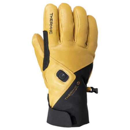 Guantes de esquí Therm-ic Freeride Ultra Heat Gloves negro/amarillo Black
