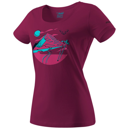 Camiseta de mujer Dynafit Artist Series Co T-Shirt W burdeos BeetRed/Hike
