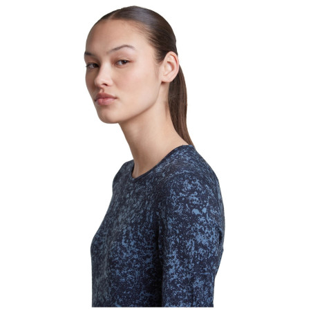 Camiseta funcional de mujer Icebreaker Women M 200 Oasis LS Crewe Moss BloomAOP