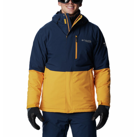 Chaqueta de invierno para hombre Columbia Winter District™ II Jacket azul/amarillo Raw Honey, Collegiate Navy
