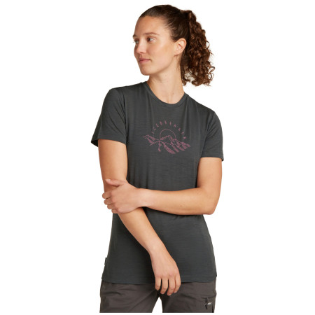 Camiseta funcional de mujer Icebreaker W Mer 150 Tech Lite SS Tee Sunrise Sumit
