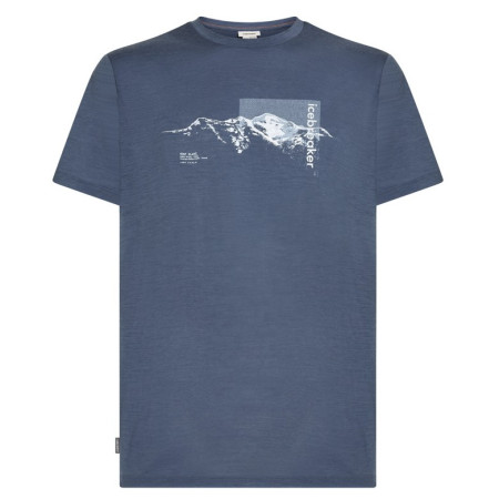 Camiseta funcional de hombre Icebreaker Men M 150 Tech Lite SS Tee Pure Altitude gris/azul Dawn