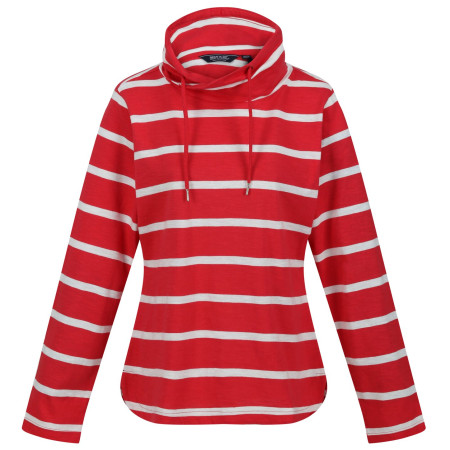 Sudadera de mujer Regatta Helvine rojo MiamRd/WhiSt